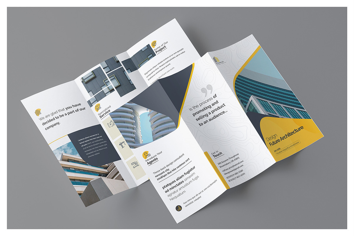 Modern Architecture Trifold, a Brochure Template by Addaxx (Photo 4 of 4)