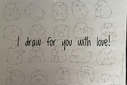 Guinea Pig Clipart Set, an Animal Illustration by Palau (Thumbnail 9 of 12)