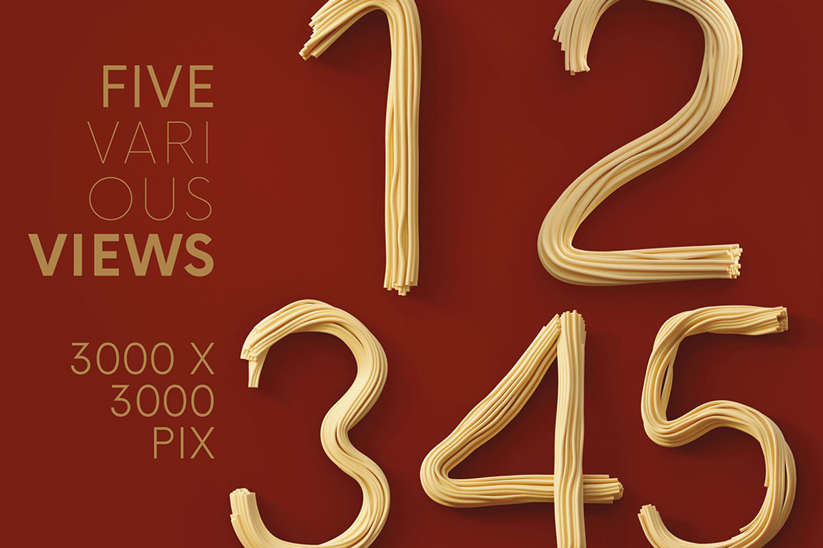 Spaghetti - 3D Lettering, a Graphic by MIIM (Photo 3 of 8)