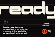 Buban - Sport Modern Font, a Sans Serif Font by Pandeka Studio (Thumbnail 3 of 9)