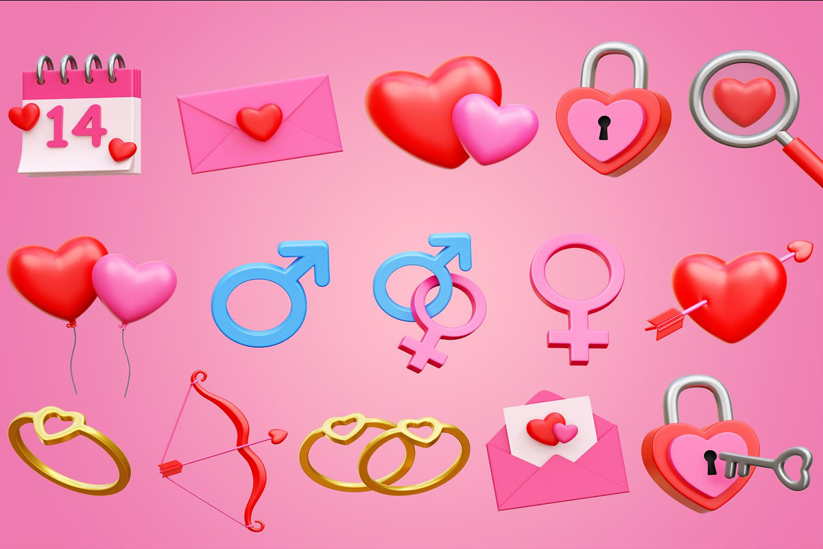Valentine 3D Icon Illustrations, a Finance Illustration by Lumina_ui_ux202 (Photo 6 of 6)