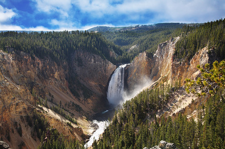 Autumn to yellowstone  park stock photo containing nature and falls, a Nature Photo by kavram