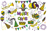 Mardi Gras Joyful Collection, a Decorative Illustration by Elinorka (Thumbnail 9 of 9)