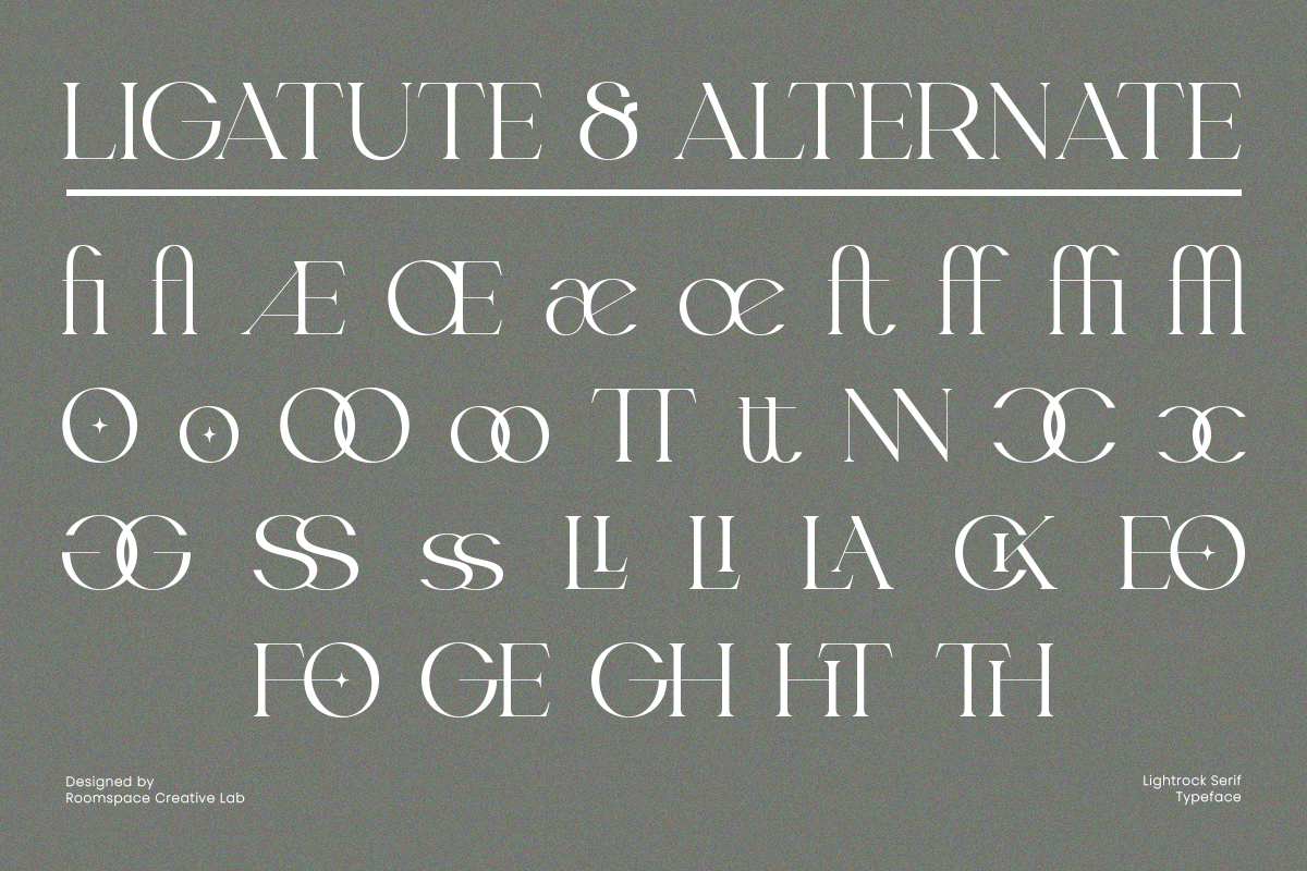 Light Rock - Elegant Modern Serif, a Serif Font by roomspace creative lab (Photo 13 of 14)