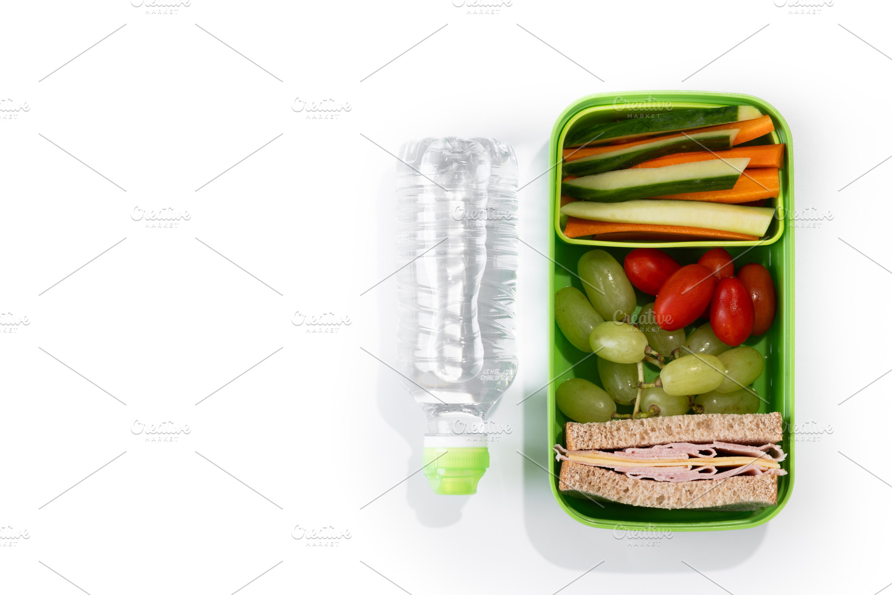 Healthy Lunchbox for school with sandwich,fruit and vegetables, a Food & Drink Photo by etorres69