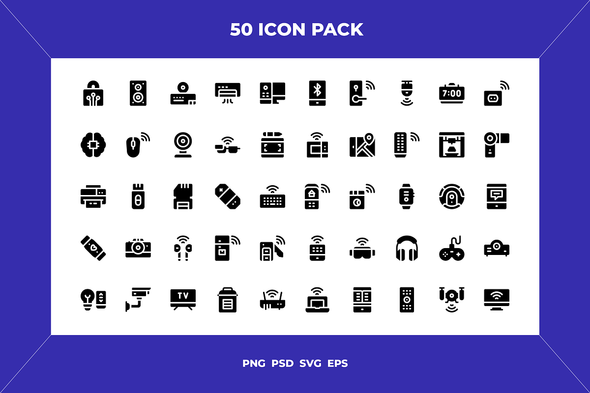 Smart devices icons, an Outline Icon by Wencory (Photo 1 of 2)