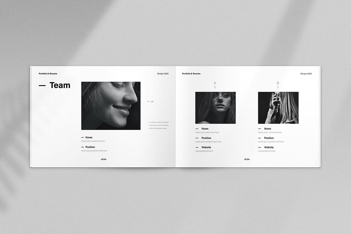 Design Portfolio and Resume Template, a Brochure Template by ArtisanaAura (Photo 7 of 12)