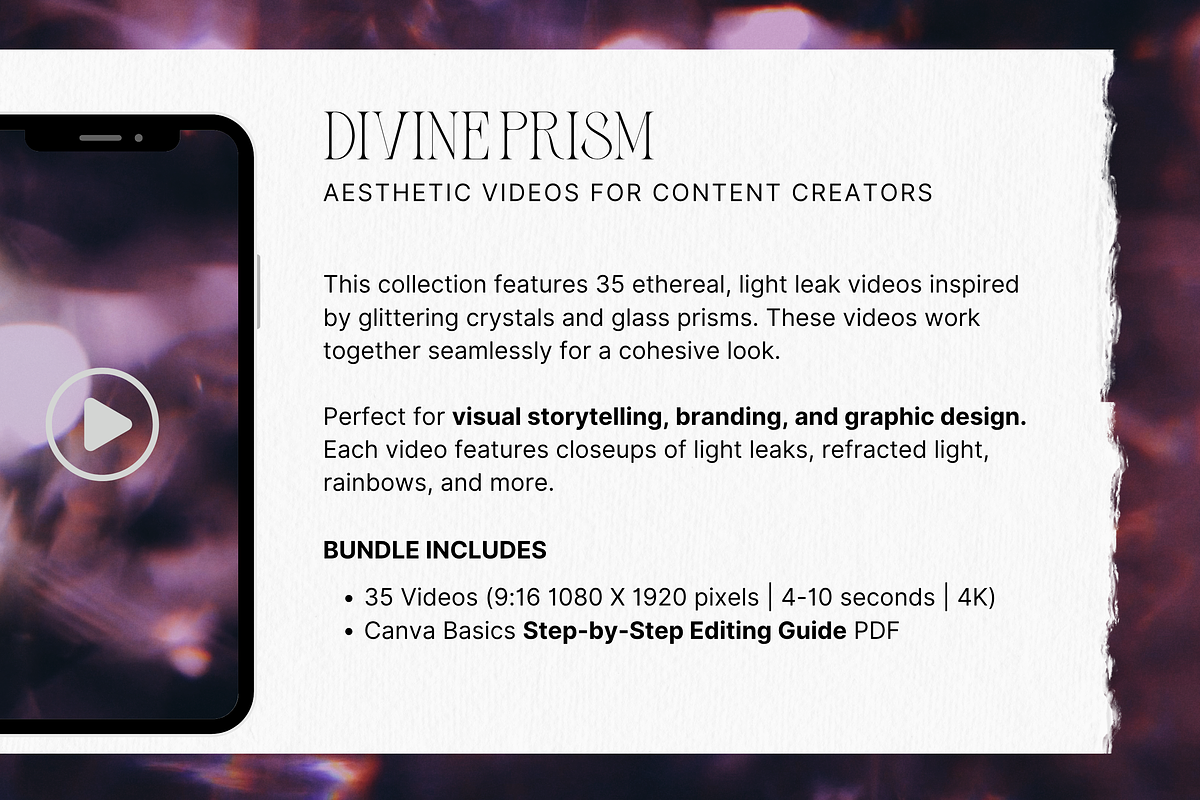 Divine Prism Video Bundle, a Social Media Template by The Flossy Finch (Photo 4 of 21)