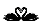 Swan Love Silhouette SVG Bundle, an Illustration by Designs_River (Thumbnail 14 of 31)