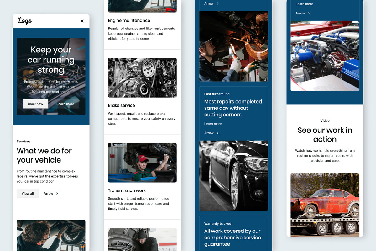 Car Service - Landing Page, a Websites & App Template by RPWDS (Photo 3 of 3)