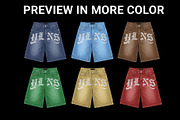 jorts pants denim mockup, a Bottom Mockup by yalanois (Thumbnail 3 of 6)