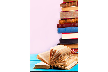 Pile of old books containing books, book, and background, a School & Education Photo by Neirfy