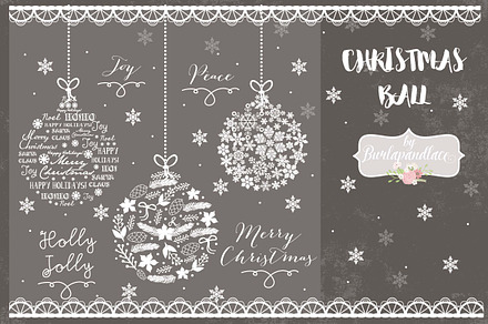 Vector Christmas ball design