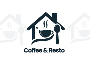 Coffee & Resto Modern Vector Logo, a Branding & Logo Template by diaupplestudio