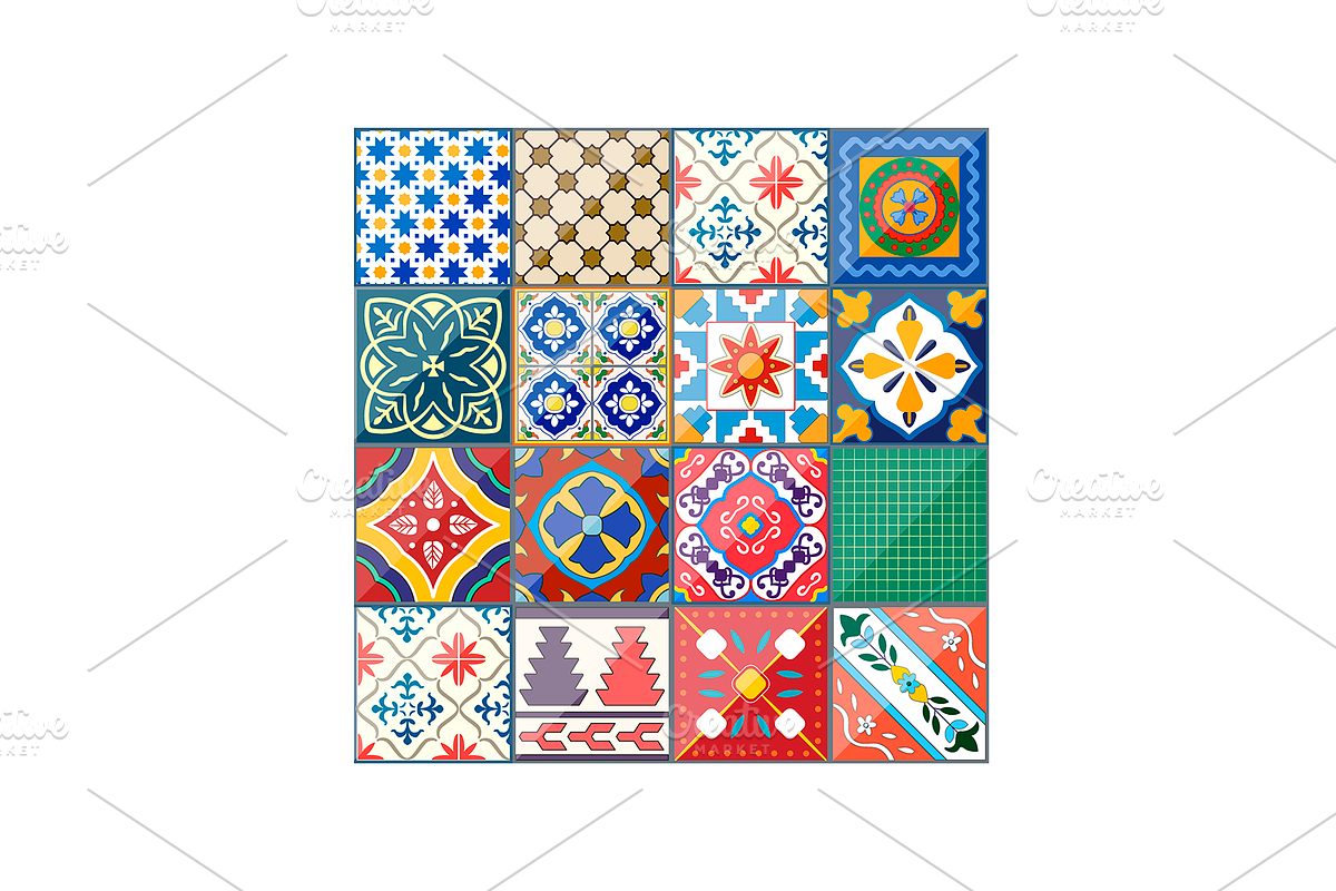 Azulejo Pattern VECTOR. Moroccan, a Pattern Graphic by Natalka Dmitrova art (Photo 6 of 29)