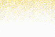 Golden glitter confetti background, a Decorative Illustration by Yayasya (Thumbnail 2 of 3)