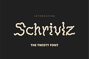 Schrivlz - The Twisty Font, a Handwritten Font by Abrahamic Design (Thumbnail 1 of 5)