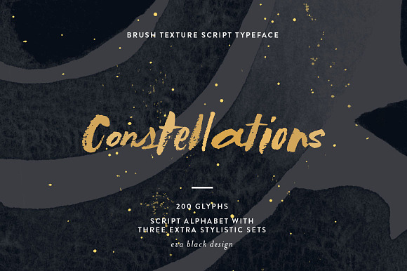 Constellations Textured Script preview 5