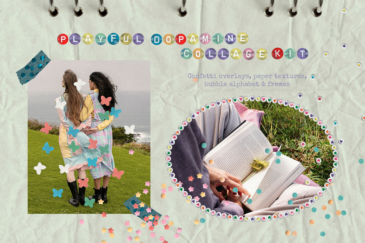 Playful Dopamine Confetti Kit, an Object Graphic by Lidberia (Photo 1 of 11)
