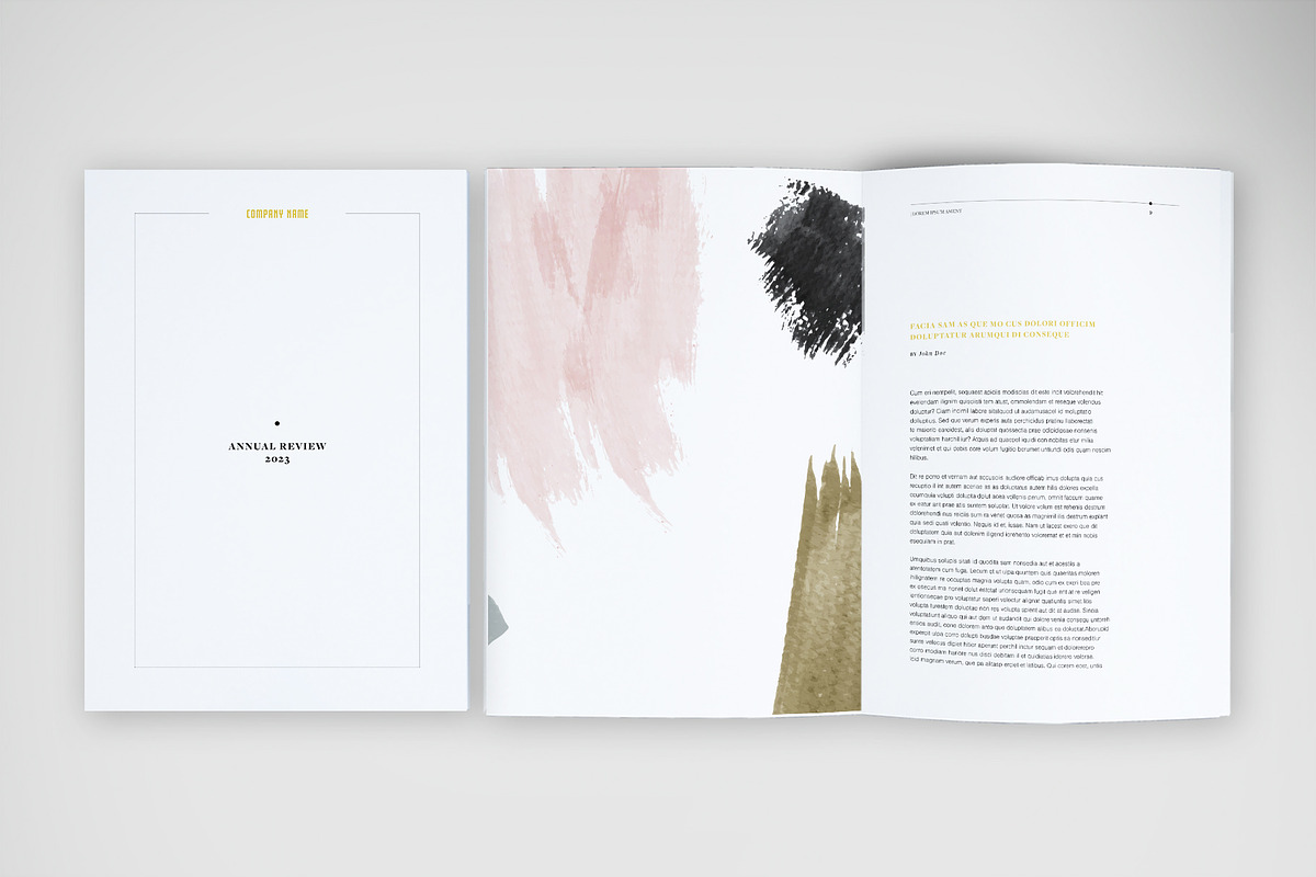 Modern Annual Review Layout