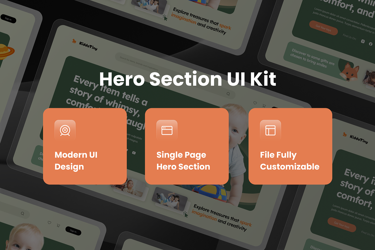 KiddoTiny - Kids Shop Hero Header, a Templates & Theme by SquidPixey (Photo 3 of 3)
