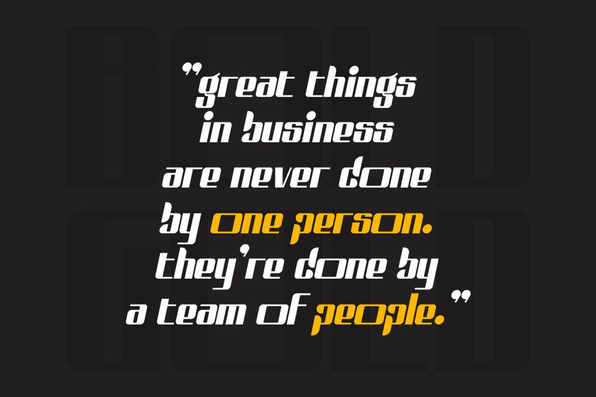 Bold Gold – Heavy Squared Font, a Sans Serif Font by Artiveko (Photo 4 of 8)