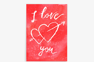 Valentine's Card I Love You