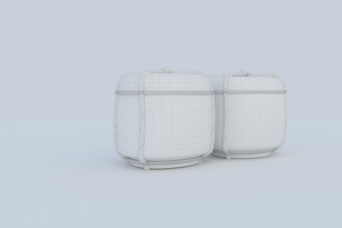 Japanese Sake Barrels, a Food & Drink 3D Model by 3DTreatment (Photo 6 of 24)