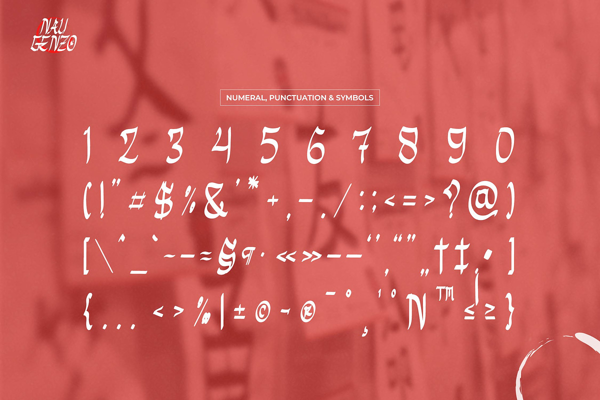 Nau Genzo | Brush Japanese Style, a Handwritten Font by Denustudios (Photo 11 of 14)