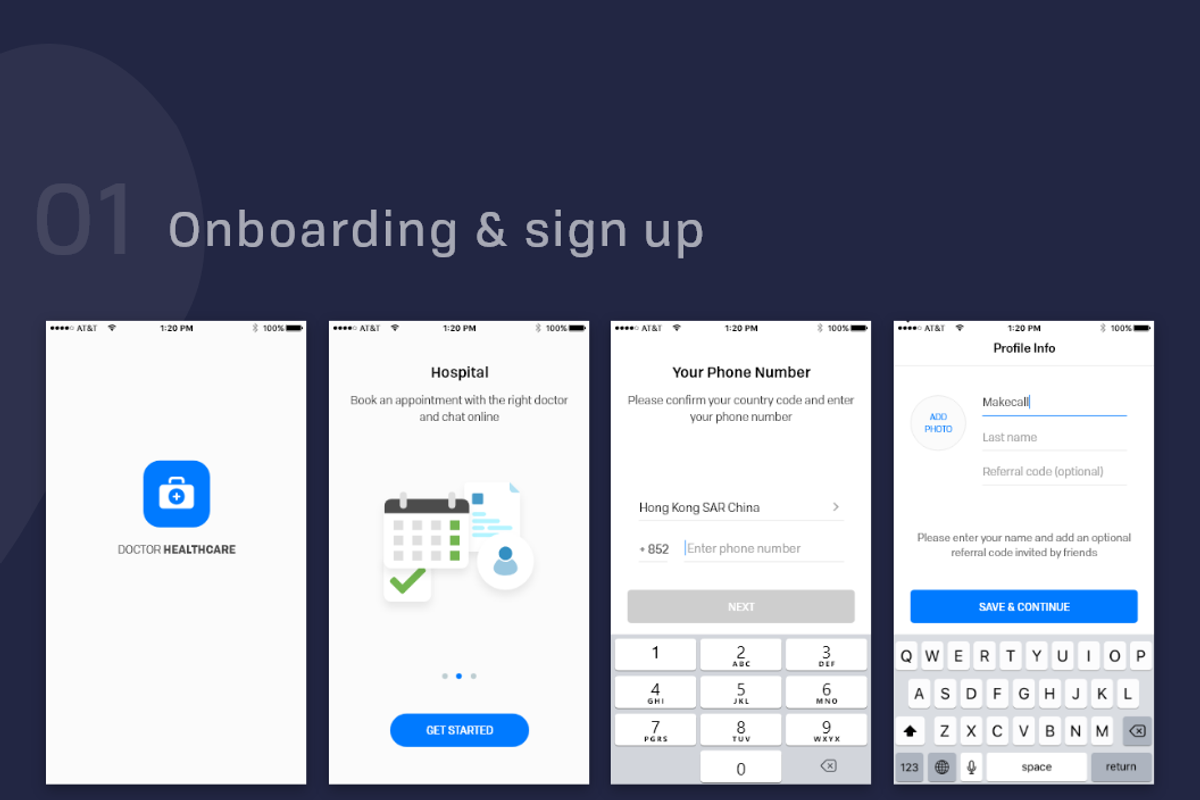 Healthcare Doctor App, an UI Kit Template by UX Design Master (Photo 8 of 10)