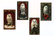 Christmas Owl Card PNG Sublimation, an Illustration by Dream Creation (Thumbnail 5 of 5)