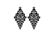 Vintage Filigree Earring SVG Bundle, an Object Graphic by jahid234 (Thumbnail 12 of 13)