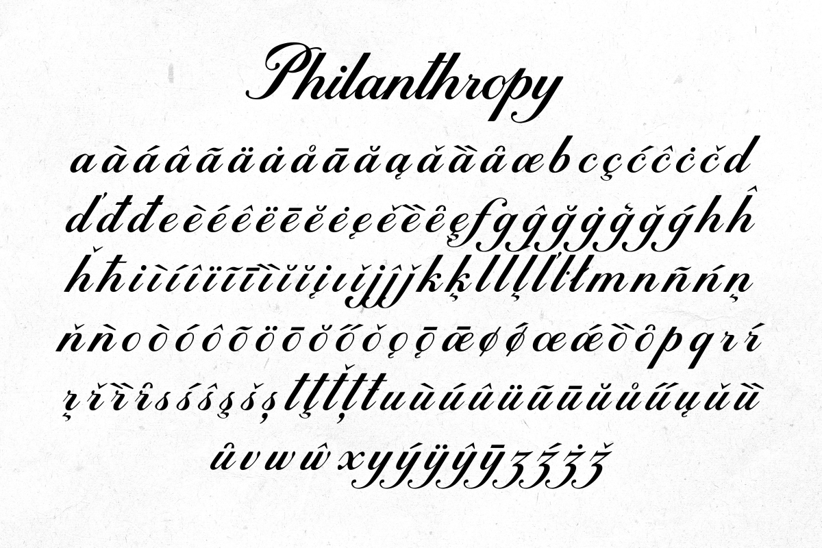 Philanthropy – Elegant Calligraphy, a Script Font by Fikryal Studio (Photo 12 of 14)