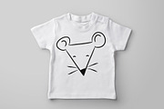 Black and white cartoon animals set., an Animal Illustration by DeShoff Art (Thumbnail 3 of 4)