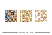 Teddy Bears in Retro Art Styles, a Pattern Graphic by karenfoleyphoto (Thumbnail 13 of 13)