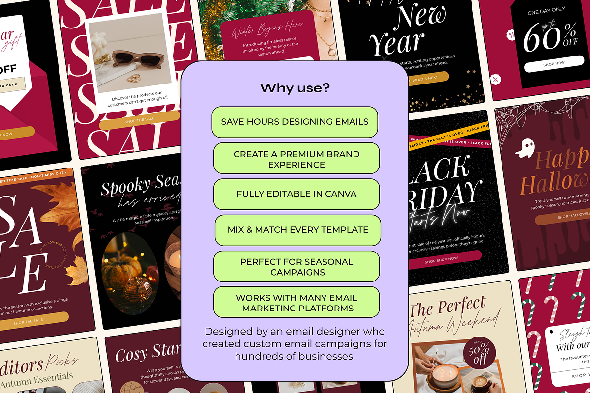 Seasonal Email Campaign Template Kit, an Email Template by The Pixel Palace (Photo 3 of 8)