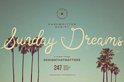 Sunday Dreams Script & Doodles, a Handwritten Font by DesignThatMatters (Thumbnail 1 of 12)