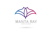 Manta ray logo, a Branding & Logo Template by Logocreative (Thumbnail 1 of 3)