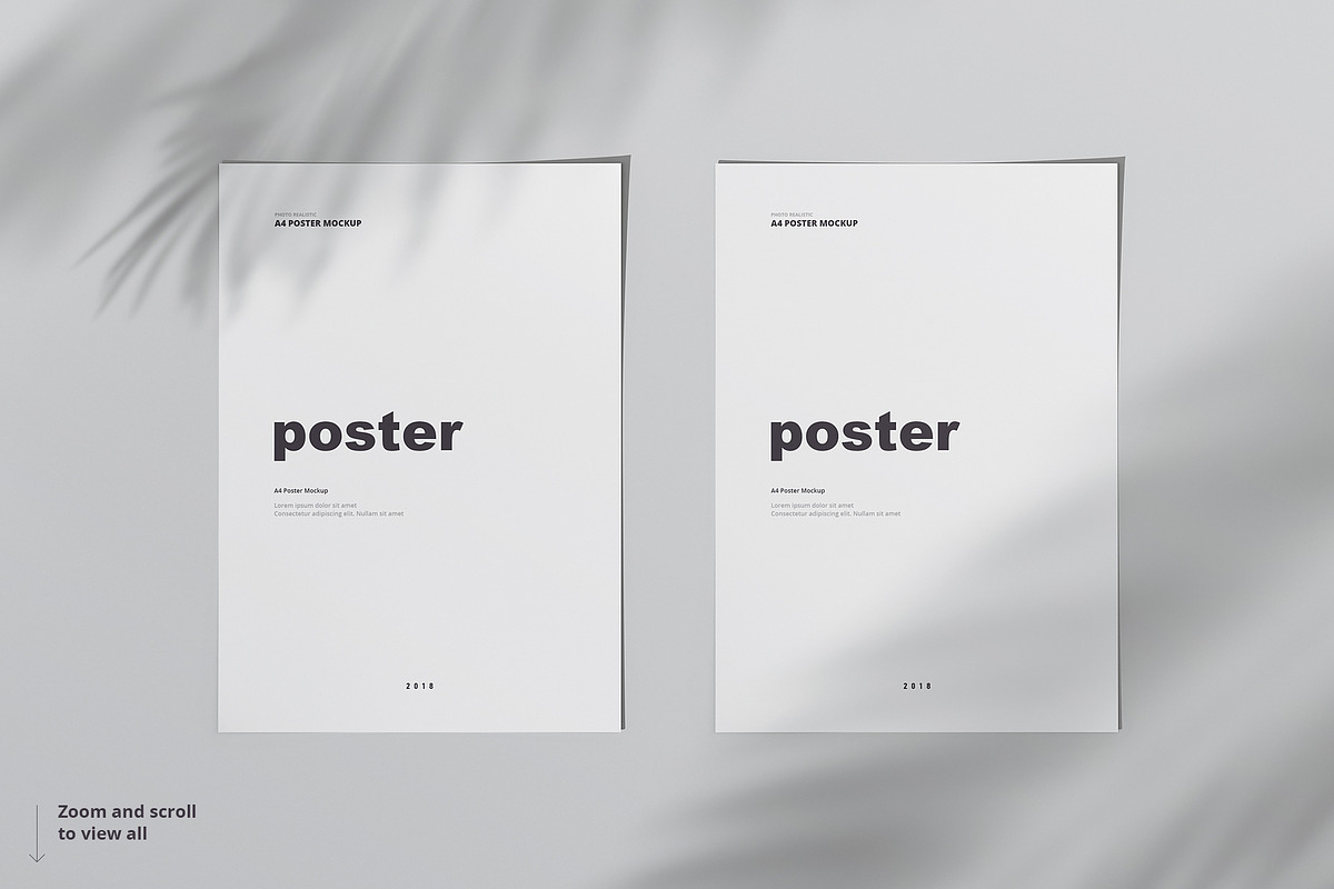 Poster / Flyer Mockups, a Books & Magazine Mockup by WebAndCat (Photo 6 of 21)