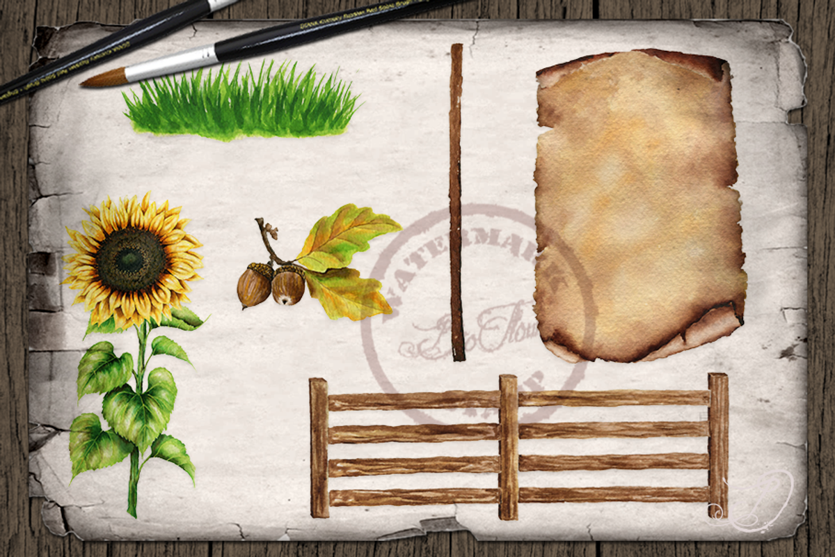 Scarecrow Watercolor Illustration, a Decorative Illustration by DioFlow (Photo 4 of 6)