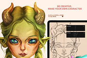 PROCREATE PORTRAIT CREATOR TOOLKIT, a Brush Add-On by AlexandraArt (Thumbnail 5 of 14)