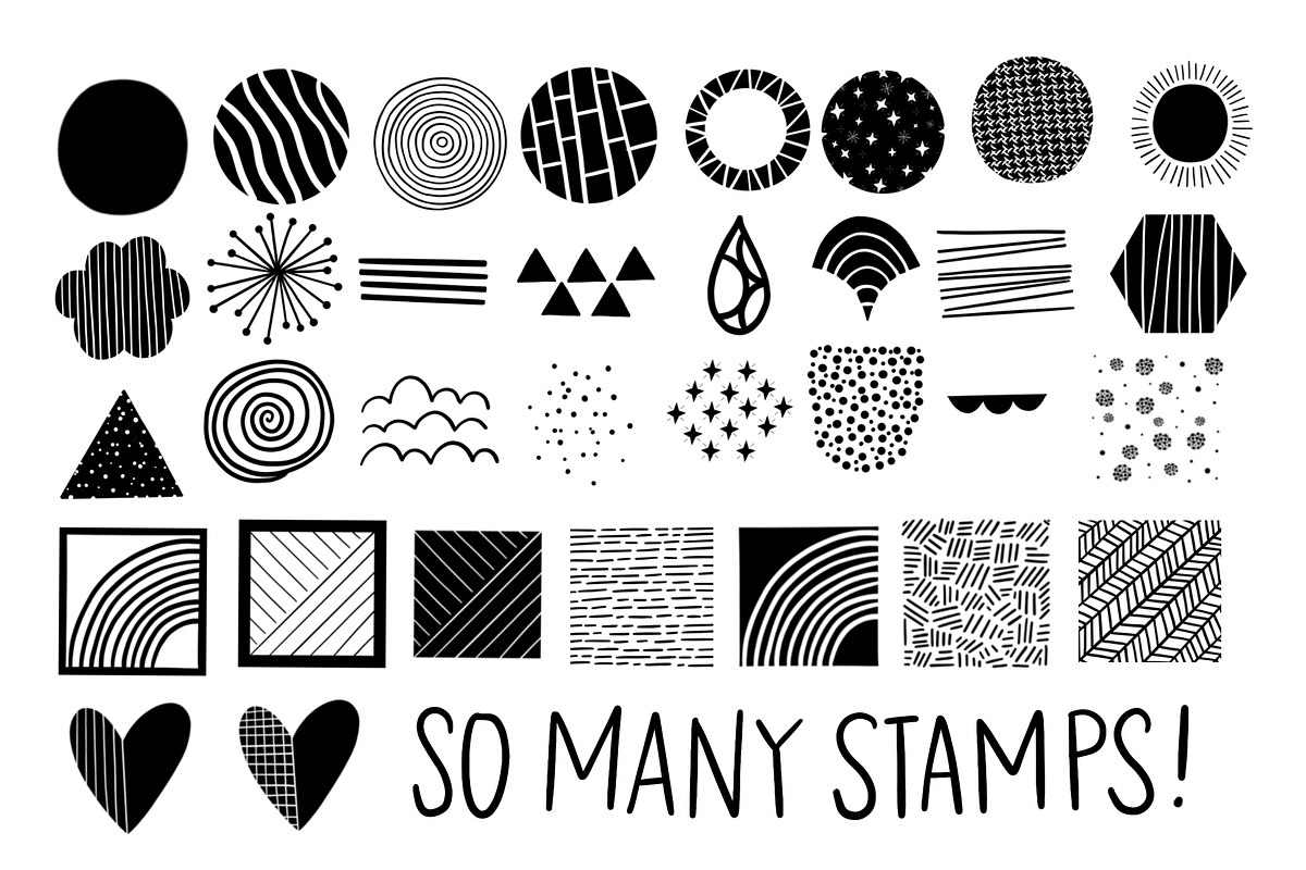 Procreate Stamp Shapes Set Vol.2 preview 4