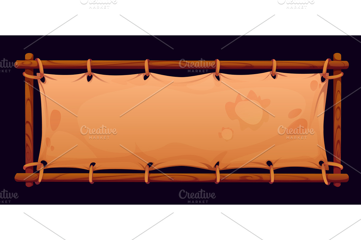 Pirate signboard banner, an Object Illustration by Vector Tradition