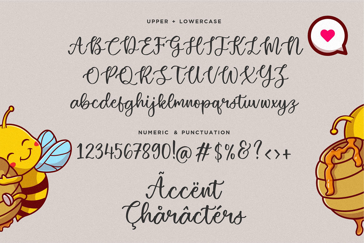 Honey Blossom - Calligraphy Font, a Script Font by Balpirick Studio (Photo 6 of 6)