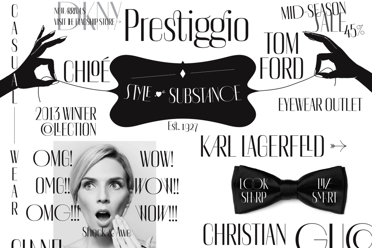 Prestiggio Elegant Fashion Font