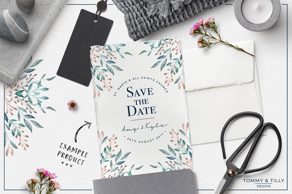The Foliage Bundle | Watercolour PNG, an Illustration by Tommy & Tilly Design (Photo 5 of 5)