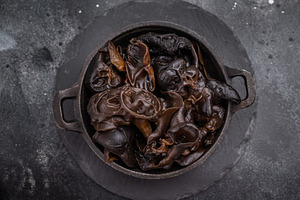 A bowl of fresh wood ear mushrooms, perfect for health conscious, a Food & Drink Photo by composter-box@mail.ru