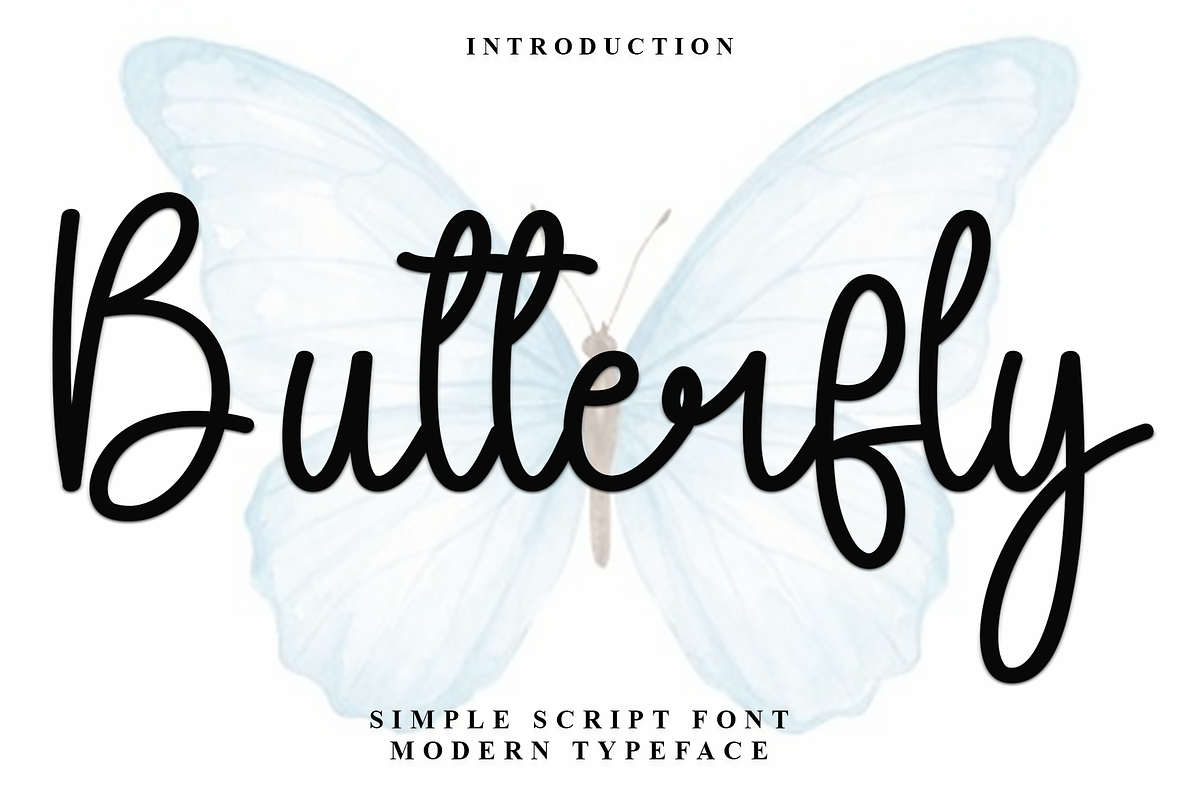 Butterfly, a Handwritten Font by InermediaSTUDIO (Photo 1 of 7)