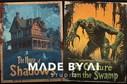Classic Horror Movie Poster Prompts, an Object Graphic by MadeByAI Studio (Thumbnail 4 of 5)