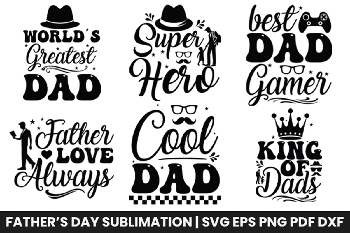 Fathers Day SVG Bundle Cricut Design, an Object Graphic by Creative Arslan (Photo 5 of 6)